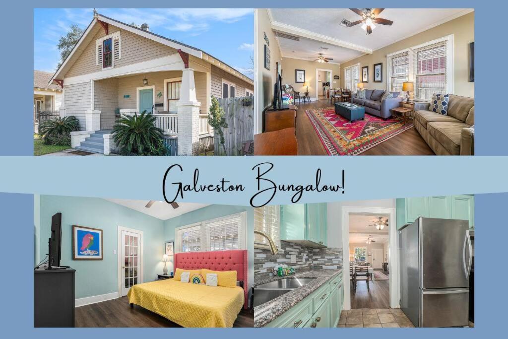 Beachy Bungalow! 2Bd, King Bed กาลเวสตัน ภายนอก รูปภาพ